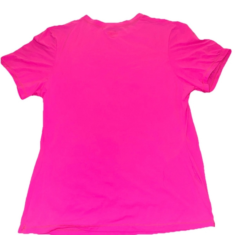 SKIMS Fuchsia Fite Everybody Tee Pink Size M Stretchy Fitted Top ***RARE***